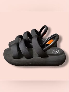 Women’s black platform sandals
